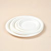 100% Biodegradable 6" round disposable tableware sugarcane bagasse pulp paper party compostable plates