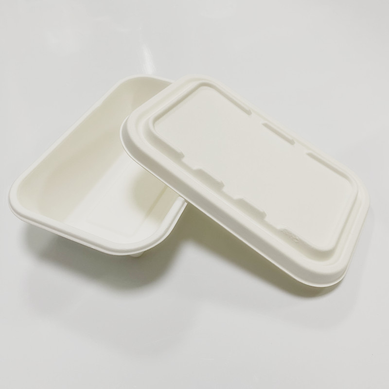 Disposable Biodegradable Bagasse Takeaway Lunch Food 32oz Tray