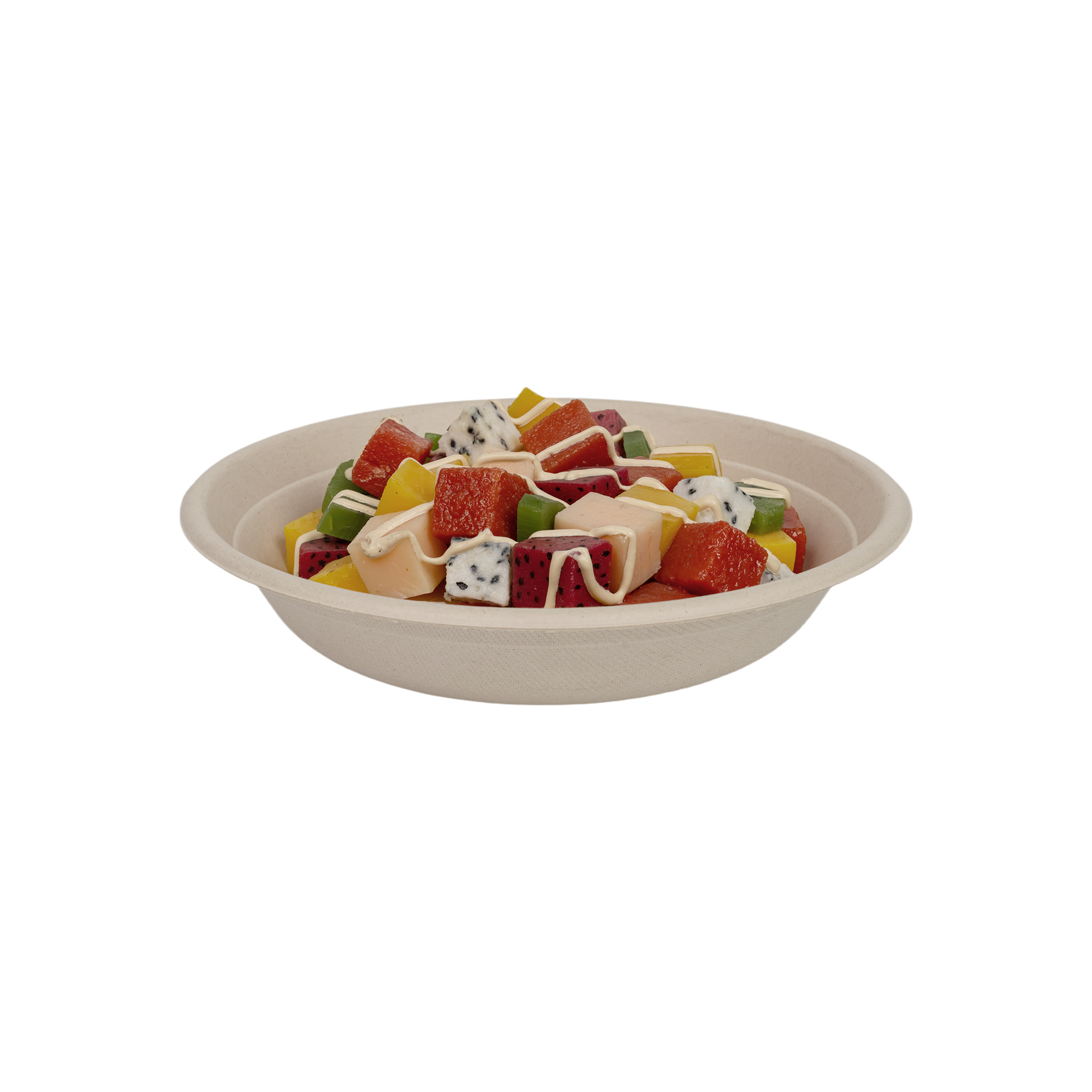 Bagasse Salad Bowls with Lids (750/1000/1250ml) - Heavy Duty Compostable Sugarcane Takeout Containers - PFAS Free, Microwave Safe & Leak Proof Round Food Bowls for Soup, Salad