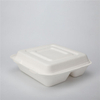 Bagasse Fiber Tableware Food Container Biodegradable Sugarcane Compostable Clamshell Bamboo Bagasse Pulp Customized Packing