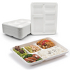 Biodegradable bagasse restaurant food takeaway 5 Compts Tray