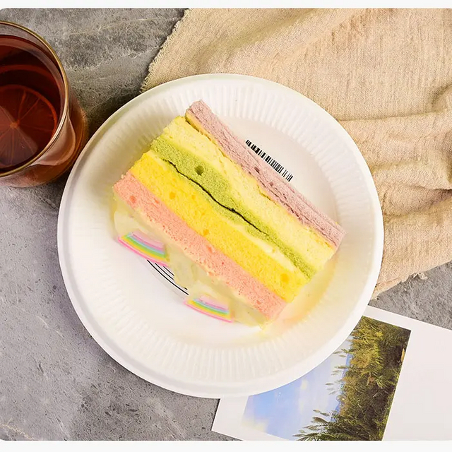 100% Compostable Disposable Thanksgiving Sugarcane Paper Food Plates 8