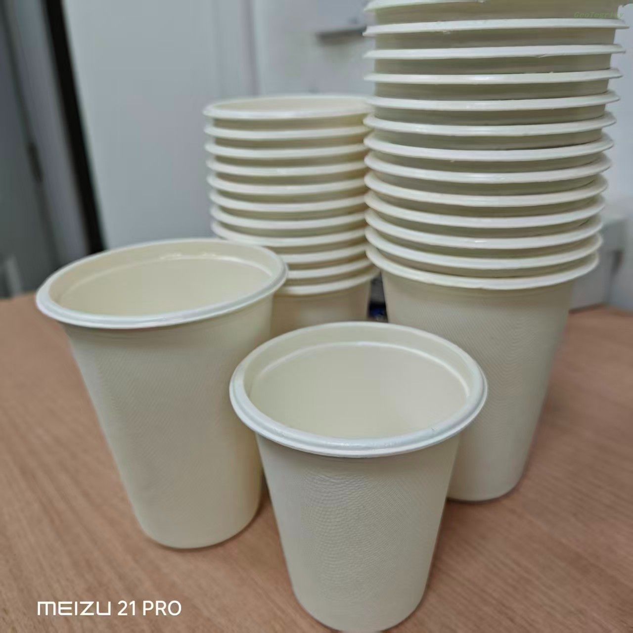 NEW 12oz Coated Sugarcane Pulp Coffee Cups GeoTegrity Far East
