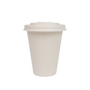 50 Count 12oz Compostable Drinking Cups – Heavy Duty Bagasse & Bamboo Fiber Biodegradable Cups – Unbleached, Microwave & Freezer Safe, Eco-Friendly Disposable Cups for Hot & Cold Beverages, Parties, W