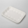 PFAS Free Disposable Biodegradable Rectangular Food Meat Sugarcane Bagasse Pulp Mould Tray