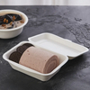 Compostable Take Out Biodegrabable Bagasse Lunch 6" x 4" Hinged Contianer