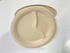 8.75'' 2-Compt Bagasse Disposable Paper Eco Friendly Biodegradable Customized Plates