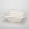 Disposable Sugarcane Bagasse Fiber Biodegradable 24oz Square Bowl Take Away Pulp Food Container Space Party Gifts Travel Kitchen Beer Camping