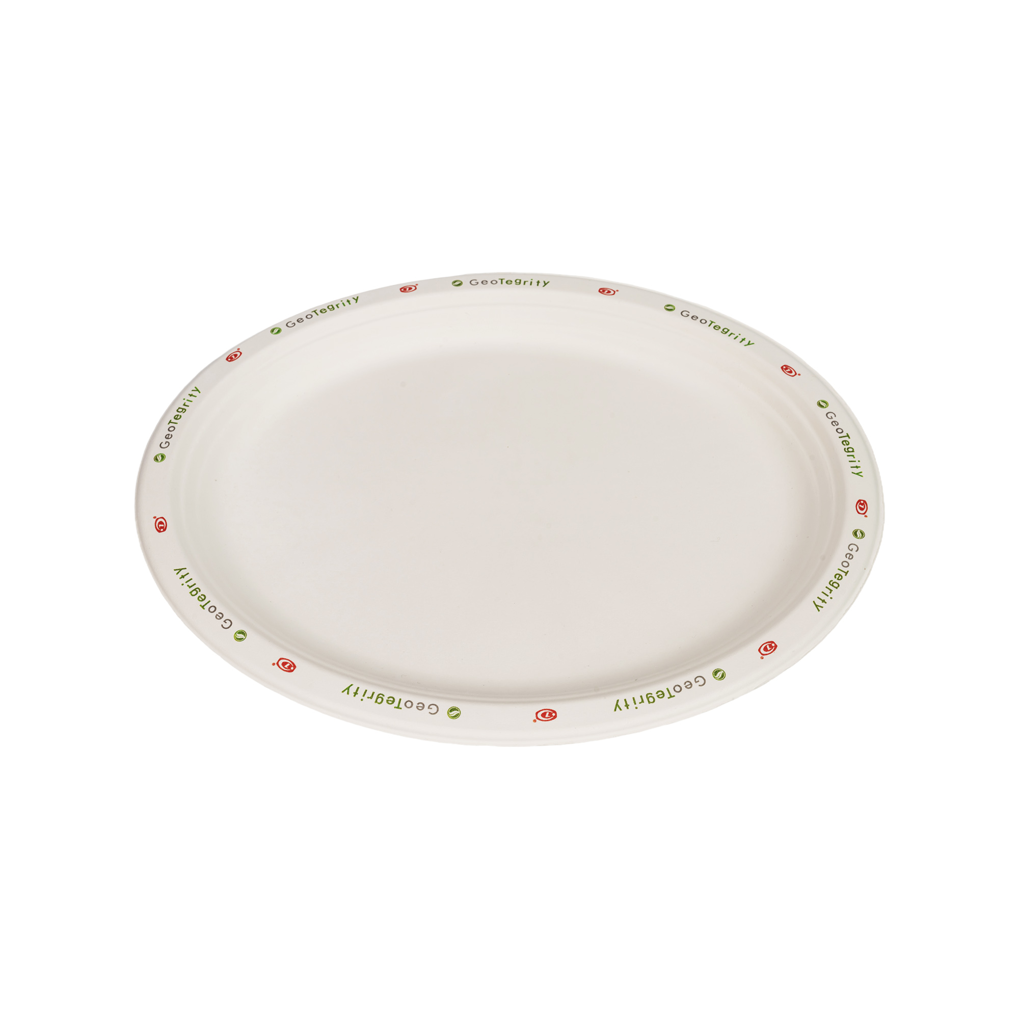 EcoParty 6" Printed Sugarcane Bagasse Plates, Round & Disposable for Parties