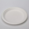 PFAS Free Disposable Biodegradable Sugarcane Bagasse Paper Pulp Mould Cake Boards Round Charger Plates