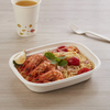 Disposable Sugarcane Bagasse Fiber Biodegradable Bowl Take Away Pulp Food Container Space Party Travel Kitchen Camping