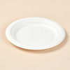 100% Biodegradable 6" round disposable tableware sugarcane bagasse pulp paper party compostable plates