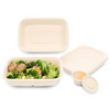 Disposable Biodegradable Bagasse Takeaway Lunch Food 32oz Tray