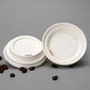 100% Biodegradable Eco-friendly Disposable Sugarcane Bagasse Bamboo Paper Pulp 80mm 90mm Cup Lid For Coffee Cup