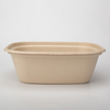 Disposable Sugarcane Bagasse Fiber Biodegradable Bowl Take Away Pulp Food Container Space Party Travel Kitchen Camping