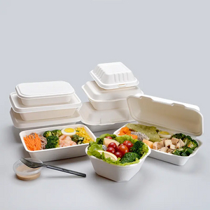 Biodegradable Restaurant Compostable Meat Bagasse Frozen Food 8" x 6" x 0.6" Tray