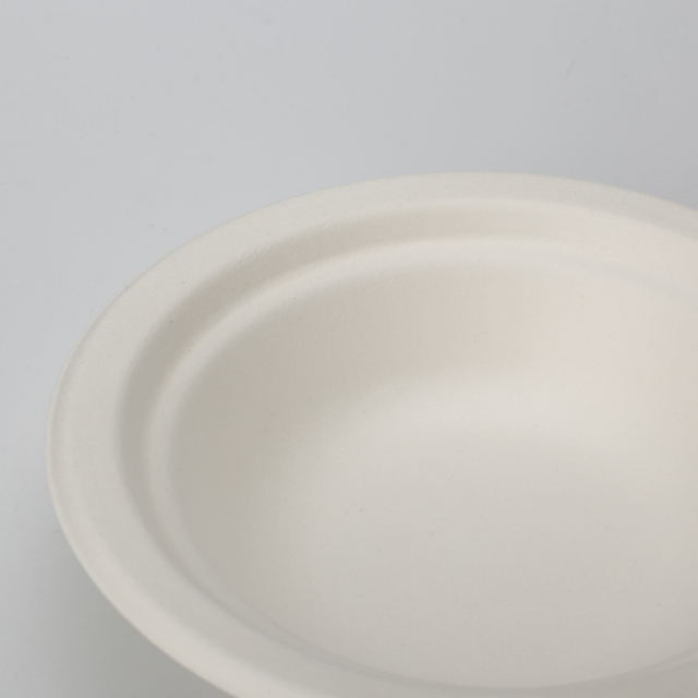 100% Biodegradable Eco-Friendly High Quality Disposable Sugarcane Bagasse Fiber Pulp Paper 11 oz (300ml) Soup/Salad Bowl