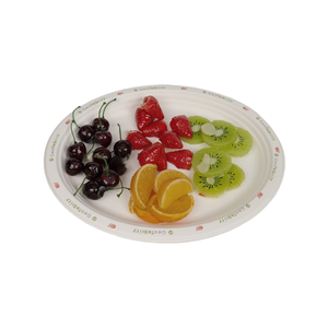 EcoParty 6" Printed Sugarcane Bagasse Plates, Round & Disposable for Parties