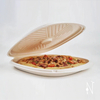 13.9″ Compostable Pizza Box – Sugarcane Bagasse Eco Friendly Tableware – PFAS Free & BPI Certified Disposable Pizza Packaging