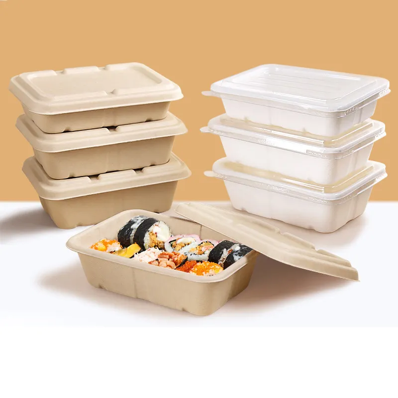 Eco-friendly Biodegradable Disposable Bagasse Tableware Food Server 12oz Tray