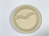 8.75'' 2-Compt Bagasse Disposable Paper Eco Friendly Biodegradable Customized Plates