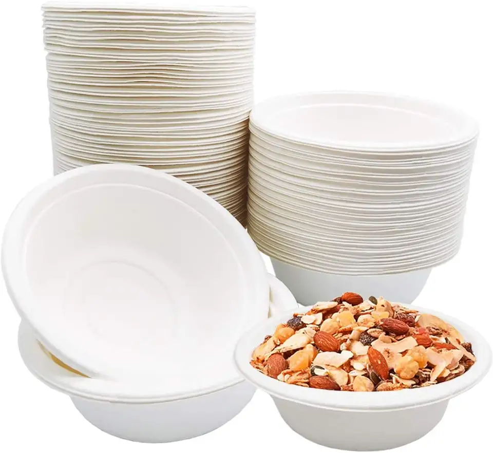 Eco-friendly Compostable 12 oz (340ml) Food Takeaway Disposable Bowl