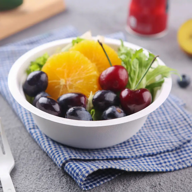 Biodegradable Compostable Bowl Made From 100% Sugarcane Bagasse Eco Friendly Compostable 32 Oz (950ml) Bowl Disposable Bowl