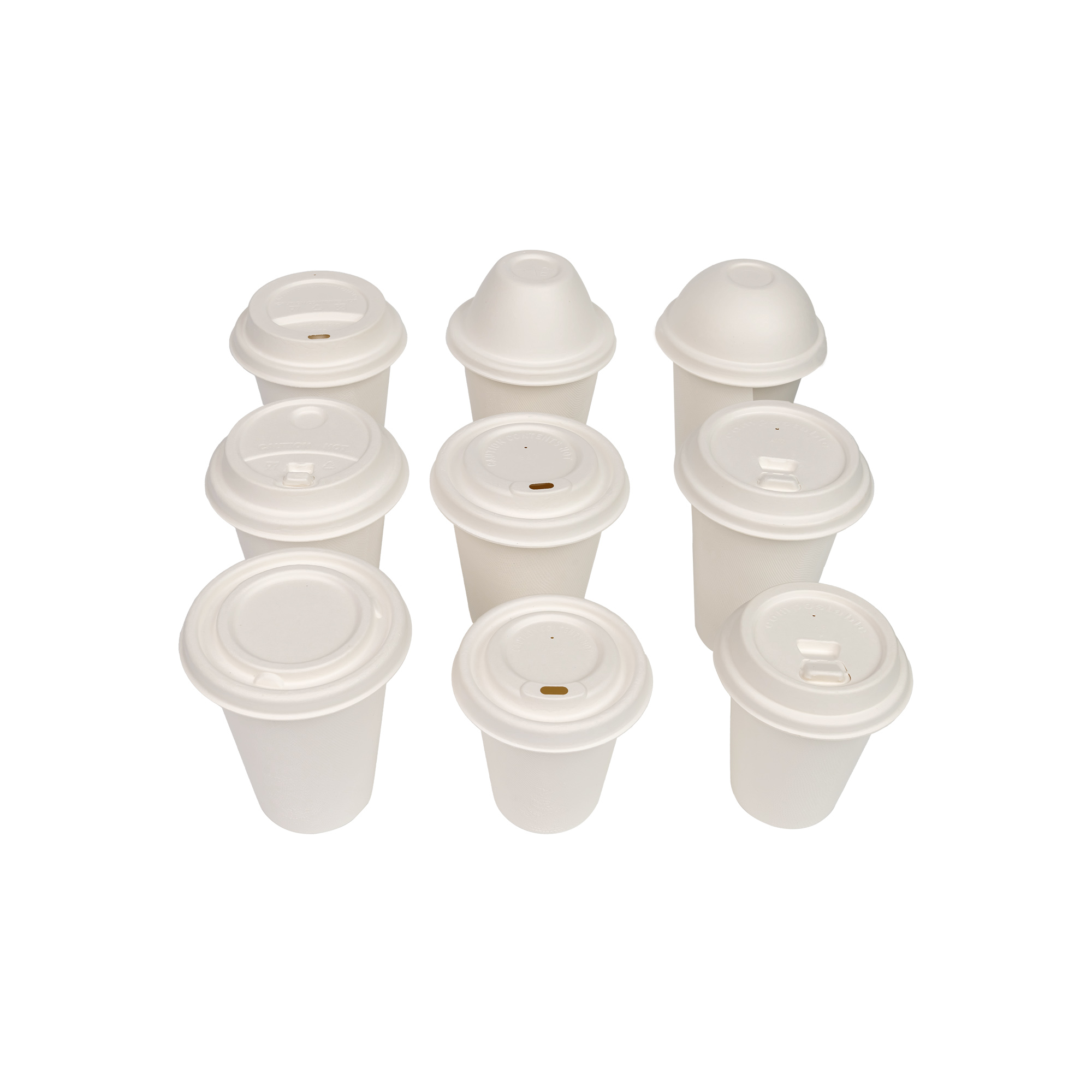 50 Count 12oz Compostable Drinking Cups – Heavy Duty Bagasse & Bamboo Fiber Biodegradable Cups – Unbleached, Microwave & Freezer Safe, Eco-Friendly Disposable Cups for Hot & Cold Beverages, Parties, W