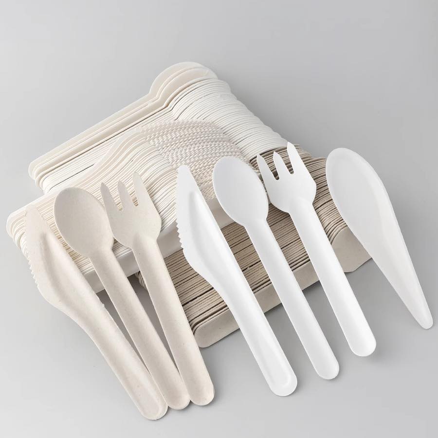Premium 100% Biodegradable Bagasse Forks – 100pcs Heavy-Duty, Compostable & Eco-Friendly Sustainable Cutlery