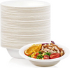 Eco Friendly Disposable Fruit Biodegradable Sugarcane Bagasse Compostable Paper Ramen Salad Food 12oz(350ml) Takeaway Bowl