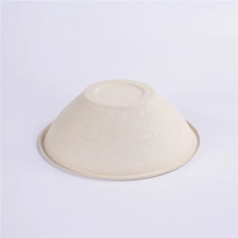 100% Biodegradable Paper 24oz Bowl Sugarcane Pulp Bagasse Soup Bowl Salad Food Bowl Free Round Container