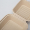 Food Use Sugar Cane Bagasse Pulp Biodegradable Hinged Burger Boxes Sugarcane Disposable Tableware