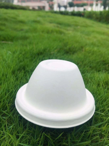 100% Biodegradable Plant Fiber Lids for Coffee Cup Compostable Molded Bagasse Pulp Coffee 90mm Pulp Dome Lid 