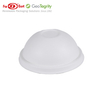 90mm PFAS Free Bagasse Sipper Dome Lid for 12oz Hot Cup – Compostable Biodegradable Eco Friendly Coffee Cup Lid – Natural, Case of 1000 pcs