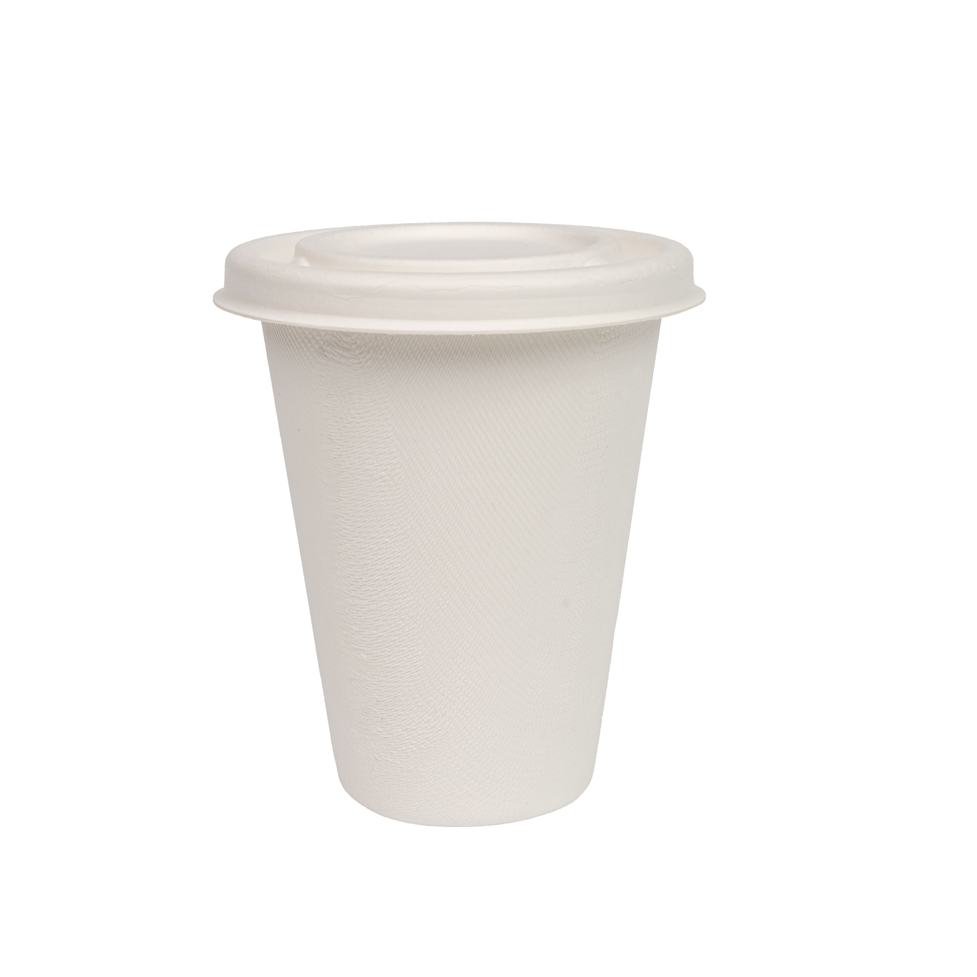 50 Count 12oz Compostable Drinking Cups – Heavy Duty Bagasse & Bamboo Fiber Biodegradable Cups – Unbleached, Microwave & Freezer Safe, Eco-Friendly Disposable Cups for Hot & Cold Beverages, Parties, W