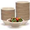 100% Biodegradable Paper 24oz Bowl Sugarcane Pulp Bagasse Soup Bowl Salad Food Bowl Free Round Container