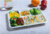 Biodegradable Restaurant Compostable Meat Bagasse Frozen Food 5-Compartment Tray