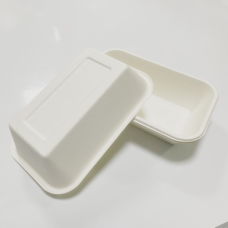 Disposable Biodegradable Bagasse Takeaway Lunch Food 32oz Tray