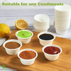 Disposable Take Away Container Biodegradable Salad Paper Cup Multi-function 2 oz (59ml) Cup Microwave Safe Saurce Oil Cup