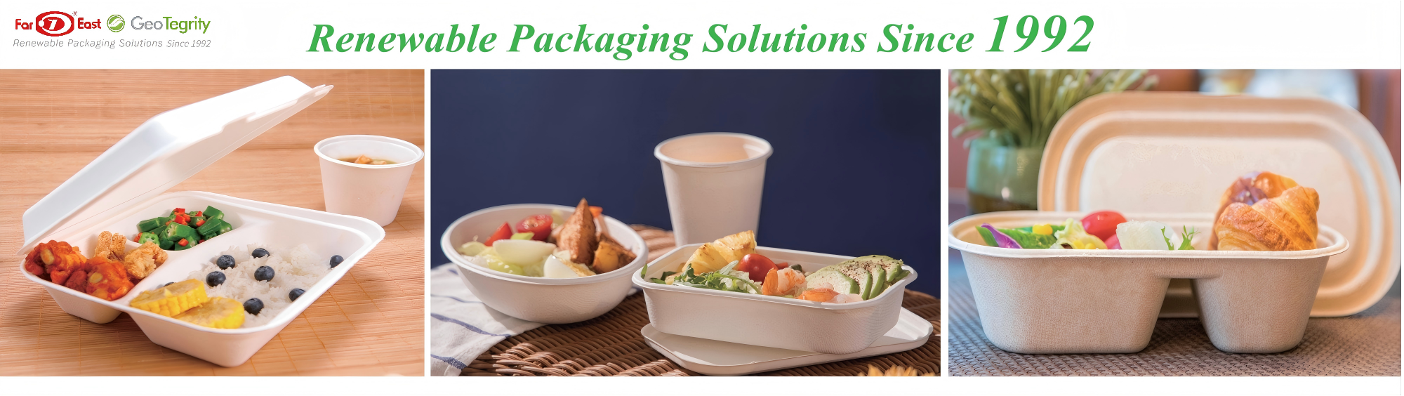 Custom molded fiber packaging with brand logo decoration